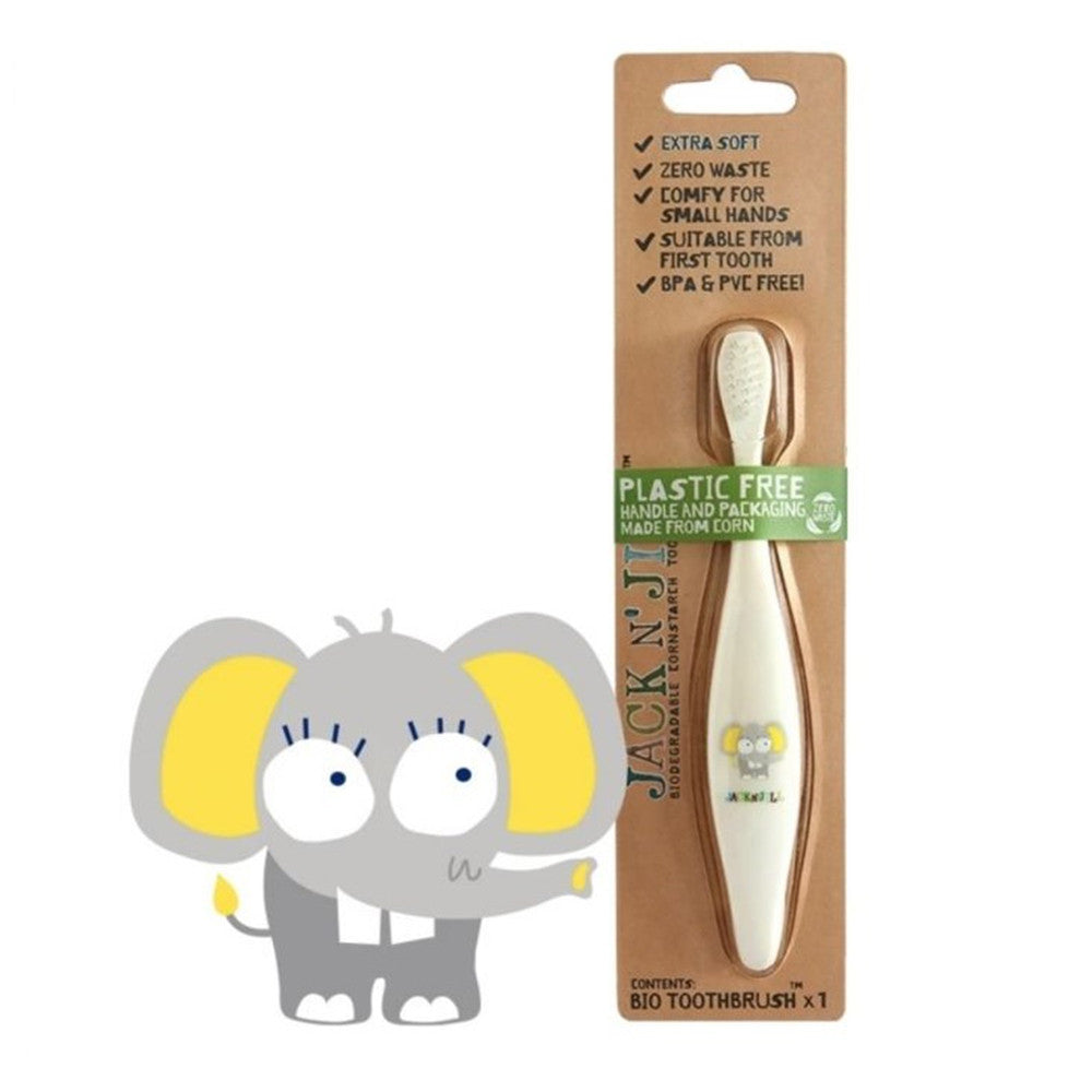 Jack N Jill Bio Toothbrush, Elephant, 8 Ea
